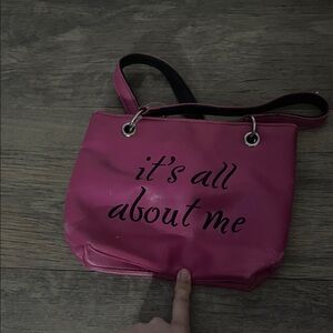 It's All About Me Pink Tote Bag